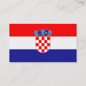 クロアチアの名刺の国旗 名刺 (裏面)