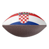 クロアチアの国旗を掲げた愛国的なアメリカンフットボール アメリカンフットボール (回転270)