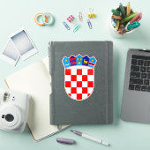クロアチアの国旗・エンブレムステッカー シール (iPadカバー)