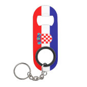 クロアチアの国旗 キーホルダー栓抜き (正面)