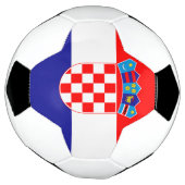 クロアチアの国旗 サッカーボール (回転)