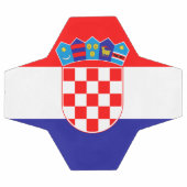クロアチアの国旗 サッカーボール (フラット)