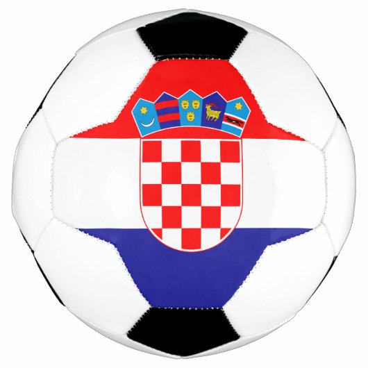 クロアチアの国旗 サッカーボール (正面)