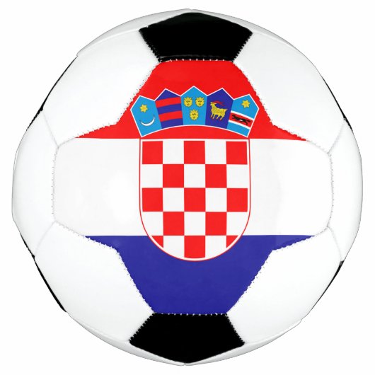 クロアチアの国旗 サッカーボール (正面)