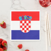 クロアチアの国旗 スタンダードランチョンナプキン (インサイチュ)
