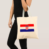 クロアチアの国旗 トートバッグ (正面(商品))