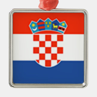 クロアチアの国旗 メタルオーナメント