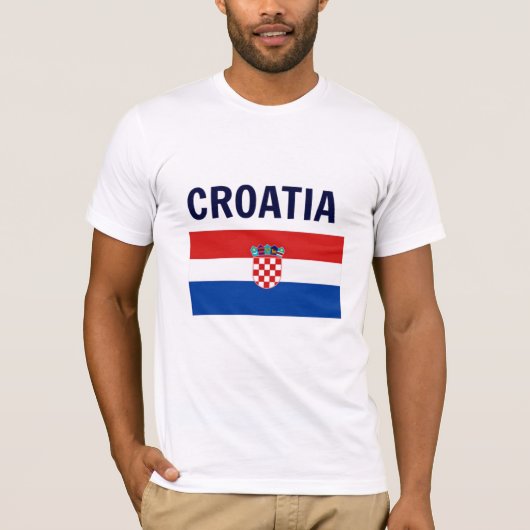 クロアチアの国旗 Tシャツ (正面)