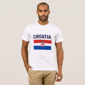 クロアチアの国旗 Tシャツ (正面フル)