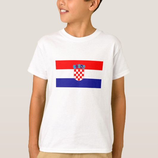クロアチアの国旗 Tシャツ (正面)