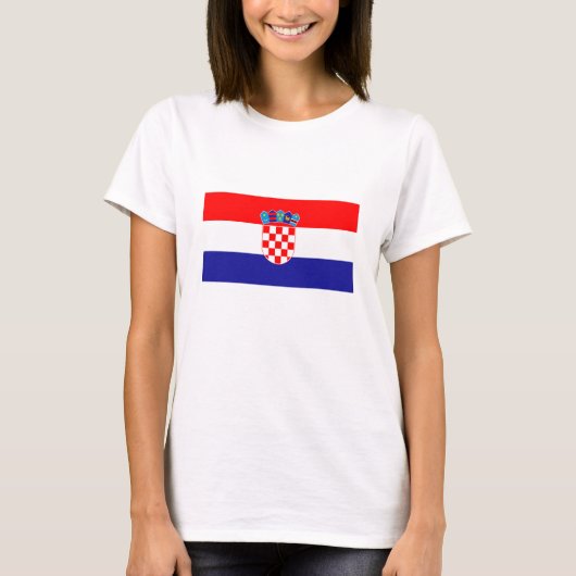 クロアチアの国旗 Tシャツ (正面)