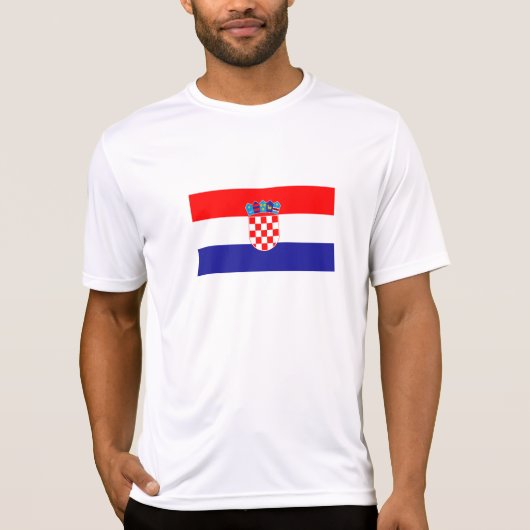 クロアチアの国旗 Tシャツ (正面)