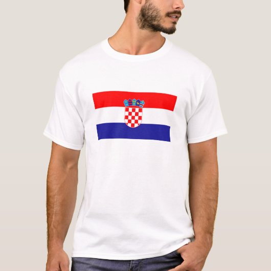 クロアチアの国旗 Tシャツ (正面)