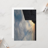 クロアチアの夕日 カード (正面/裏面インサイチュ)