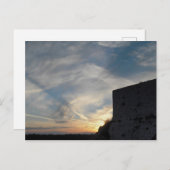 クロアチアの夕日 ポストカード (正面/裏面)