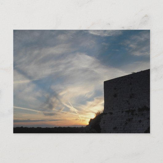 クロアチアの夕日 ポストカード (正面)