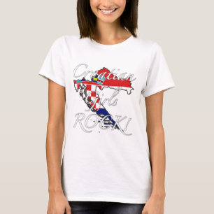 クロアチアの女の子の石! Tシャツ