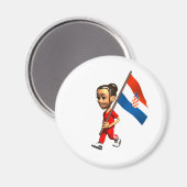 クロアチアの少女 マグネット (正面/裏面)