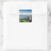 クロアチアの山からの海の眺め スクエアシール (バッグ)
