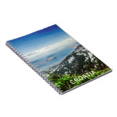 クロアチアの山から見た海の景色 ノートブック (右側)