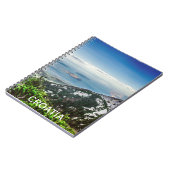 クロアチアの山から見た海の景色 ノートブック (左側)