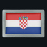 クロアチアの旗が付いているベルトの留め金 長方形ベルトバックル<br><div class="desc">クロアチアの旗が付いているエレガントなベルトの留め金。 このプロダクトカスタマイズ可能。</div>