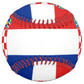 クロアチアの旗との愛国心が強いソフトボール ソフトボール (正面)