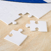 クロアチアの旗のシンプル ジグソーパズル (側面)