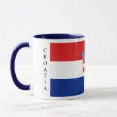 クロアチアの旗のマグ マグカップ (左)