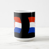 クロアチアの旗マグカップ コーヒーマグカップ (中央)