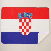 クロアチアの旗 シェルパブランケット (正面(横))