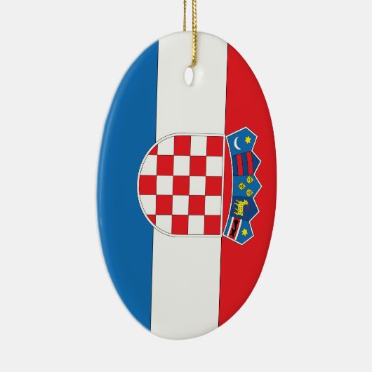 クロアチアの旗 セラミックオーナメント (右)