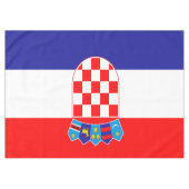 クロアチアの旗 テーブルクロス (正面(横))