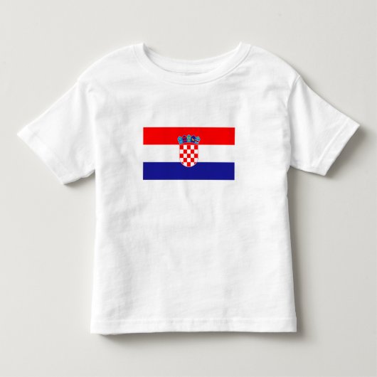クロアチアの旗 トドラーTシャツ (正面)