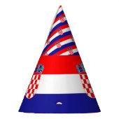 クロアチアの旗 パーティーハット (左)