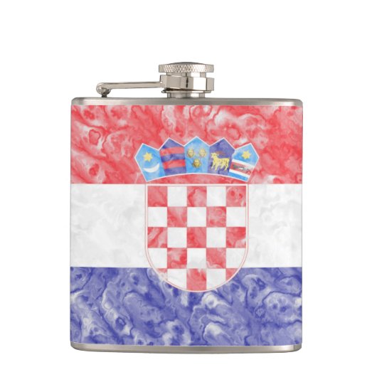 クロアチアの旗 フラスク (正面)