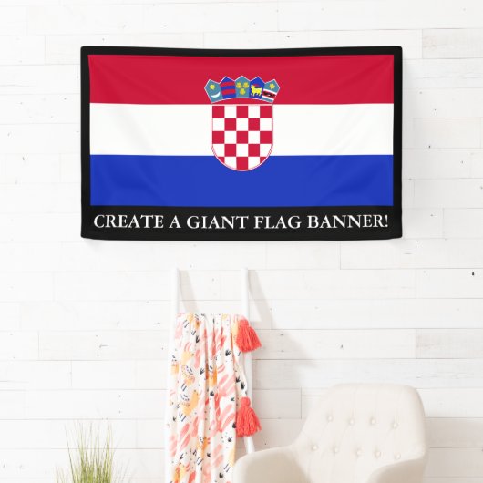 クロアチアの旗 横断幕 (インサイチュ)
