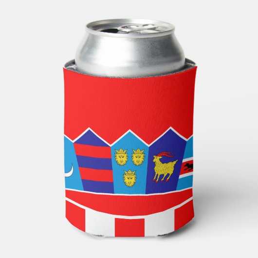 クロアチアの旗 缶クーラー (缶正面)