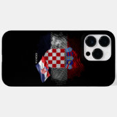 クロアチアの旗 Case-Mate iPhoneケース (裏面 (横))