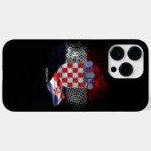 クロアチアの旗 Case-Mate iPhoneケース (裏面 (横))