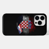 クロアチアの旗 iPhoneケース (裏面横)