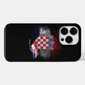 クロアチアの旗 iPhoneケース (裏面横)