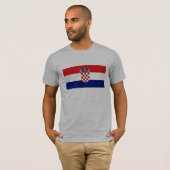 クロアチアの旗 Tシャツ (正面フル)