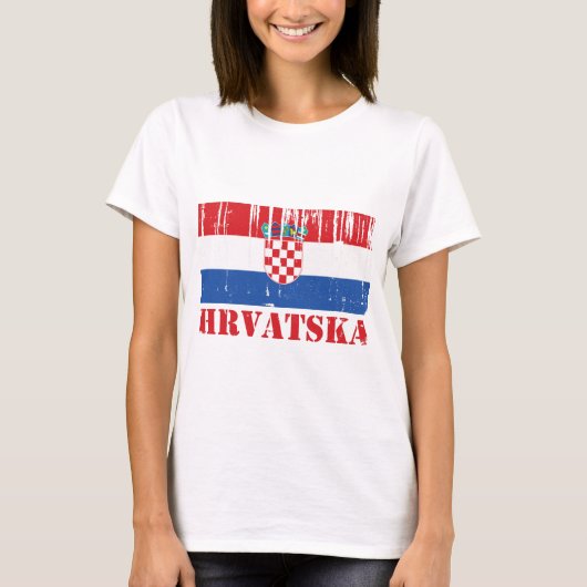 クロアチアの旗 Tシャツ (正面)
