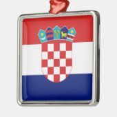 クロアチアの旗- Trobojnica メタルオーナメント (左)