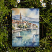 クロアチアの水の色を分割 招待状