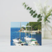 クロアチアの港 ポストカード (スタンド正面)