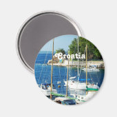クロアチアの港 マグネット (正面/裏面)