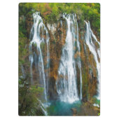 クロアチアの滝の遠景 クリップボード (裏面)
