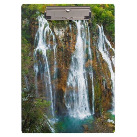 クロアチアの滝の遠景 クリップボード (正面)